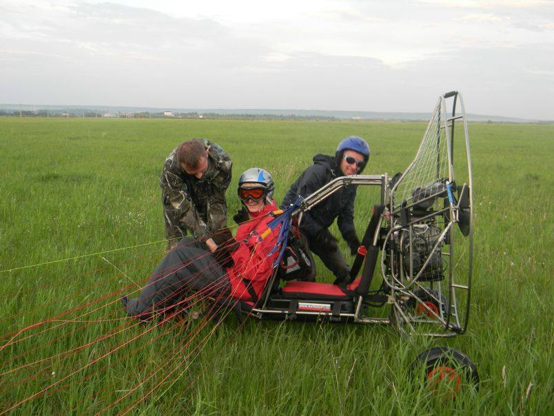 Полёт на паралёте с инструктором