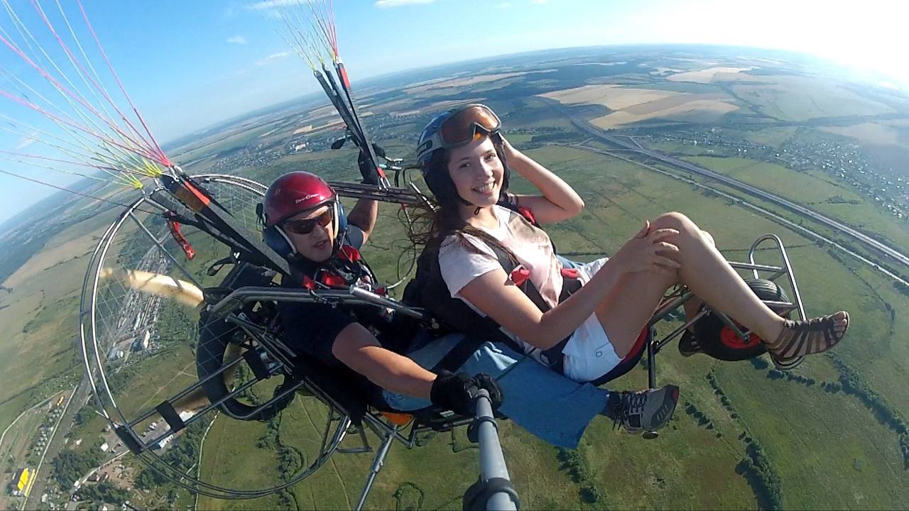 Полёт на паралёте с инструктором