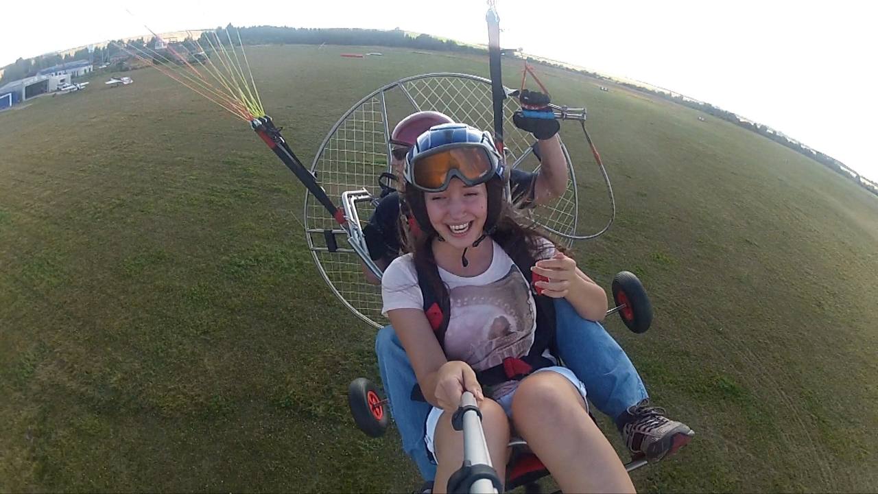 Полёт на паралёте с инструктором