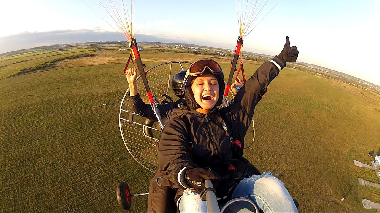 Полёт на паралёте с инструктором